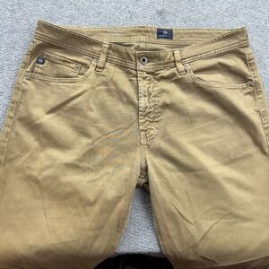 AG Adriano Goldschmied The Graduate 36x29 Khaki Pants Tailored‎ Leg Chino *READ*